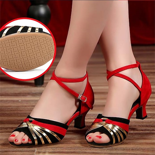 Red Gold-Soft Rubber Sole-5.5cm Heel