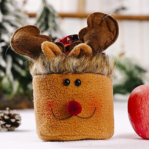Apple bag with bells and velvet elk style