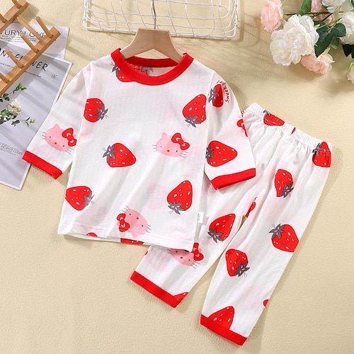 Seven-point jacquard-strawberry on white background