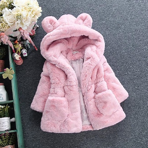 Pink Bunny Ears Wool Sweater Padded Cotton)