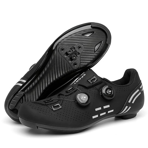 T2021black road lock shoes