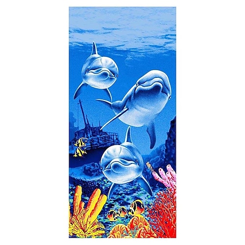 636 Three Dolphins Under the Sea