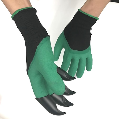 Green Gloves With 4 Claws (1 Pair)
