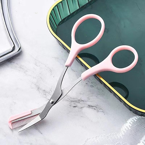 Eyebrow scissors [pink]