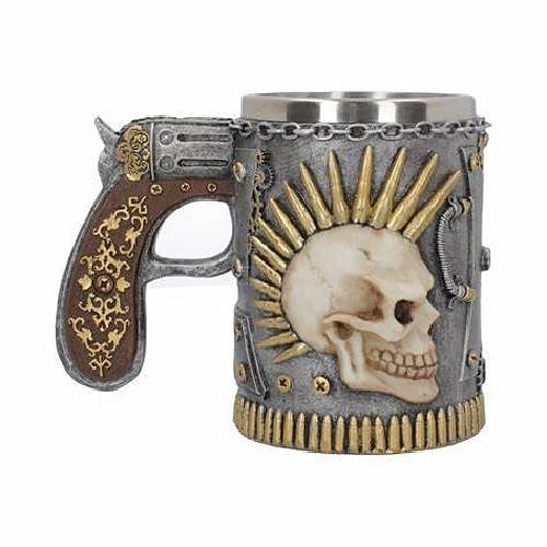 Skull bullet beer mug