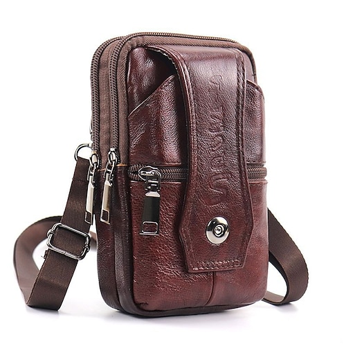 Red brown three layers 6.5 inches) with shoulder straps