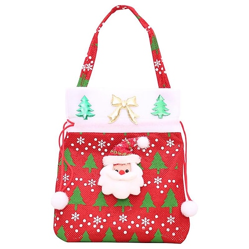 red and green tote bag red old man