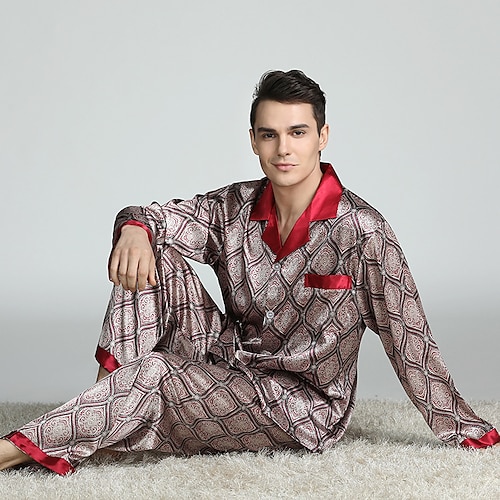 Red party pajama set