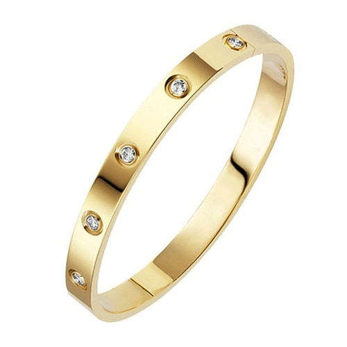 Full diamond golden bracelet)
