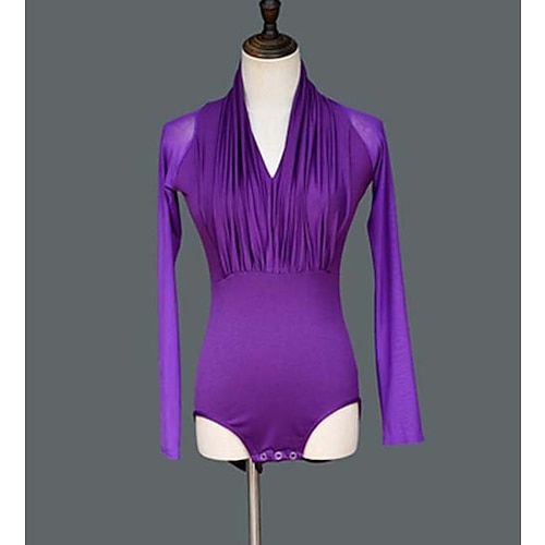 Purple double collar top