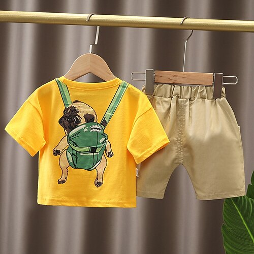 Crocodile Stripe Suit Yellow