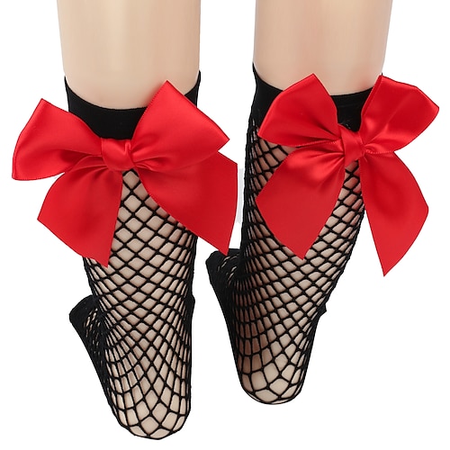 Black fishnet stockings  red knot