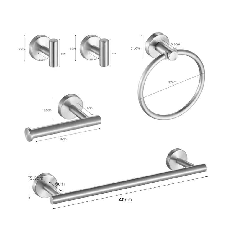 Sliver 5pcs Set