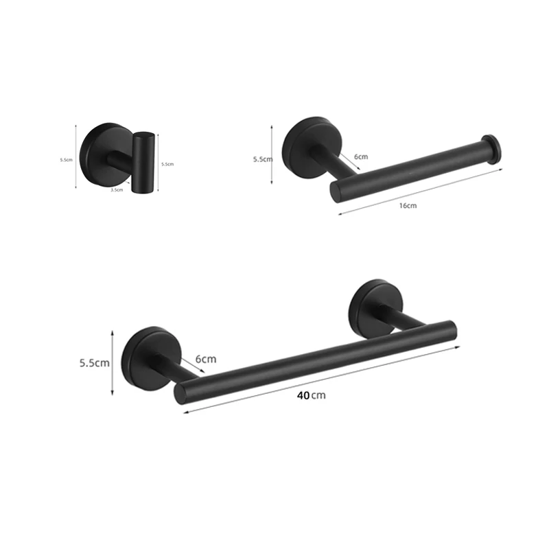 Black 3pcs Set B