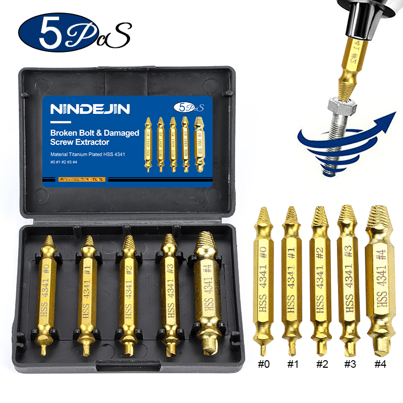 5pcs titanium plated